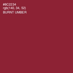 #8C2234 - Burnt Umber Color Image