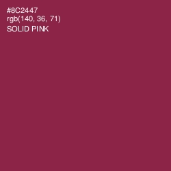 #8C2447 - Solid Pink Color Image