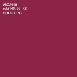 #8C2448 - Solid Pink Color Image