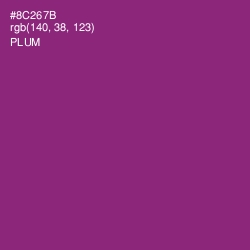 #8C267B - Plum Color Image