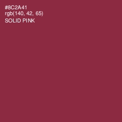 #8C2A41 - Solid Pink Color Image