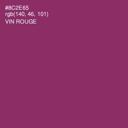 #8C2E65 - Vin Rouge Color Image