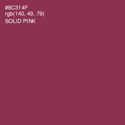 #8C314F - Solid Pink Color Image