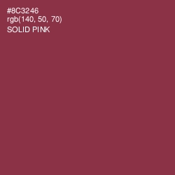 #8C3246 - Solid Pink Color Image