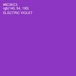 #8C36C3 - Electric Violet Color Image