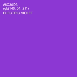 #8C36D3 - Electric Violet Color Image