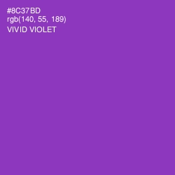 #8C37BD - Vivid Violet Color Image