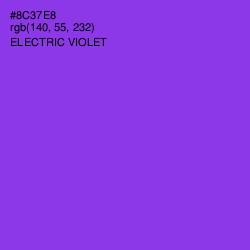 #8C37E8 - Electric Violet Color Image