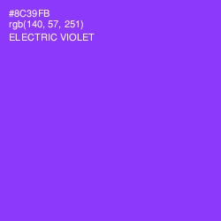 #8C39FB - Electric Violet Color Image