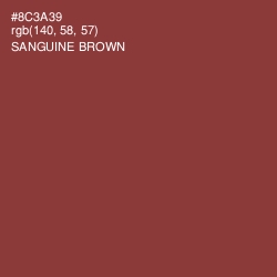 #8C3A39 - Sanguine Brown Color Image