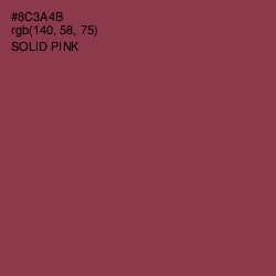 #8C3A4B - Solid Pink Color Image