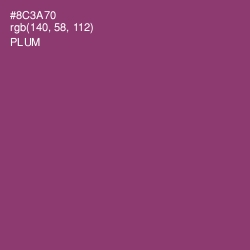 #8C3A70 - Plum Color Image