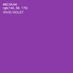 #8C3AAA - Vivid Violet Color Image