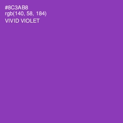 #8C3AB8 - Vivid Violet Color Image