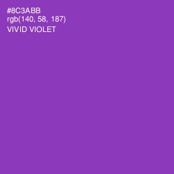 #8C3ABB - Vivid Violet Color Image