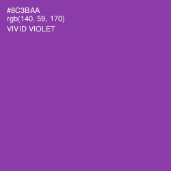#8C3BAA - Vivid Violet Color Image
