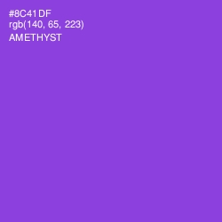 #8C41DF - Amethyst Color Image