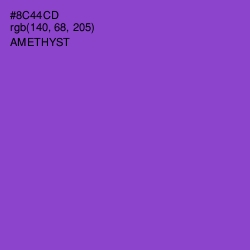 #8C44CD - Amethyst Color Image