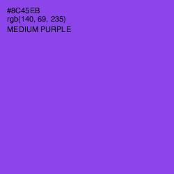 #8C45EB - Medium Purple Color Image