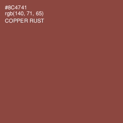 #8C4741 - Copper Rust Color Image