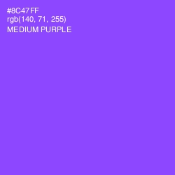 #8C47FF - Medium Purple Color Image