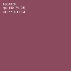 #8C4A5F - Copper Rust Color Image