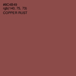 #8C4B49 - Copper Rust Color Image