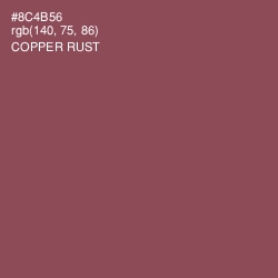 #8C4B56 - Copper Rust Color Image