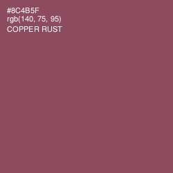 #8C4B5F - Copper Rust Color Image