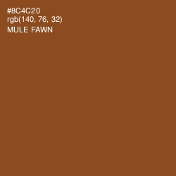 #8C4C20 - Mule Fawn Color Image