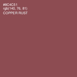 #8C4C51 - Copper Rust Color Image