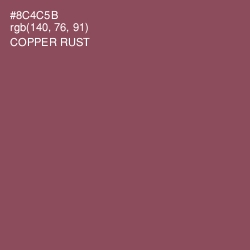 #8C4C5B - Copper Rust Color Image