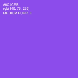 #8C4CEB - Medium Purple Color Image