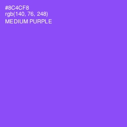 #8C4CF8 - Medium Purple Color Image