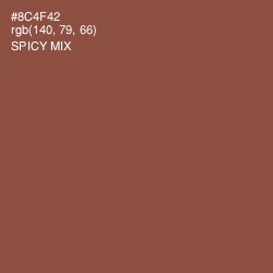 #8C4F42 - Spicy Mix Color Image