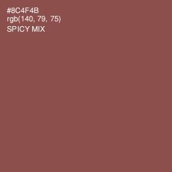 #8C4F4B - Spicy Mix Color Image