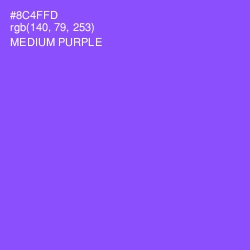 #8C4FFD - Medium Purple Color Image
