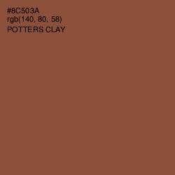 #8C503A - Potters Clay Color Image