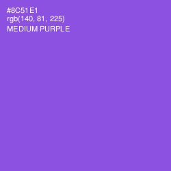 #8C51E1 - Medium Purple Color Image