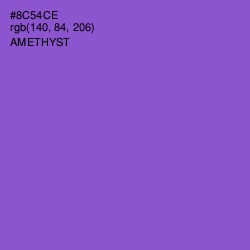 #8C54CE - Amethyst Color Image