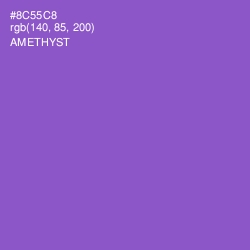 #8C55C8 - Amethyst Color Image