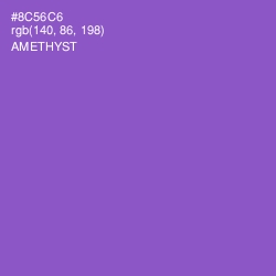#8C56C6 - Amethyst Color Image