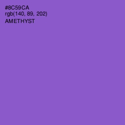 #8C59CA - Amethyst Color Image