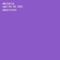 #8C5AC8 - Amethyst Color Image