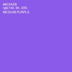 #8C5AEB - Medium Purple Color Image