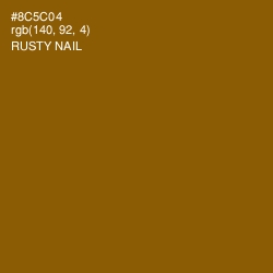 #8C5C04 - Rusty Nail Color Image