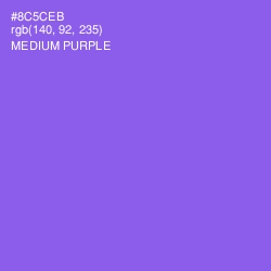 #8C5CEB - Medium Purple Color Image