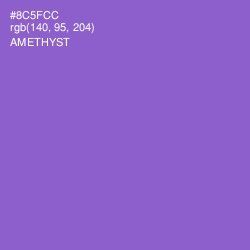 #8C5FCC - Amethyst Color Image