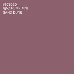 #8C606D - Sand Dune Color Image