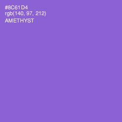 #8C61D4 - Amethyst Color Image